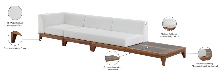 Chaise longue en tissu Orian Teddy