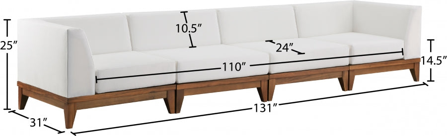 Chaise longue en tissu Orian Teddy