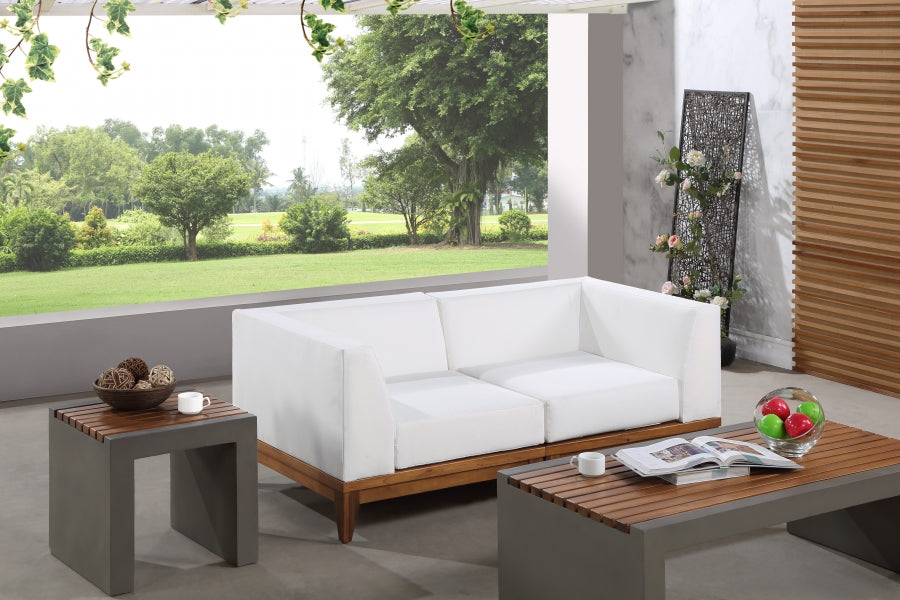 Chaise longue en tissu Orian Teddy