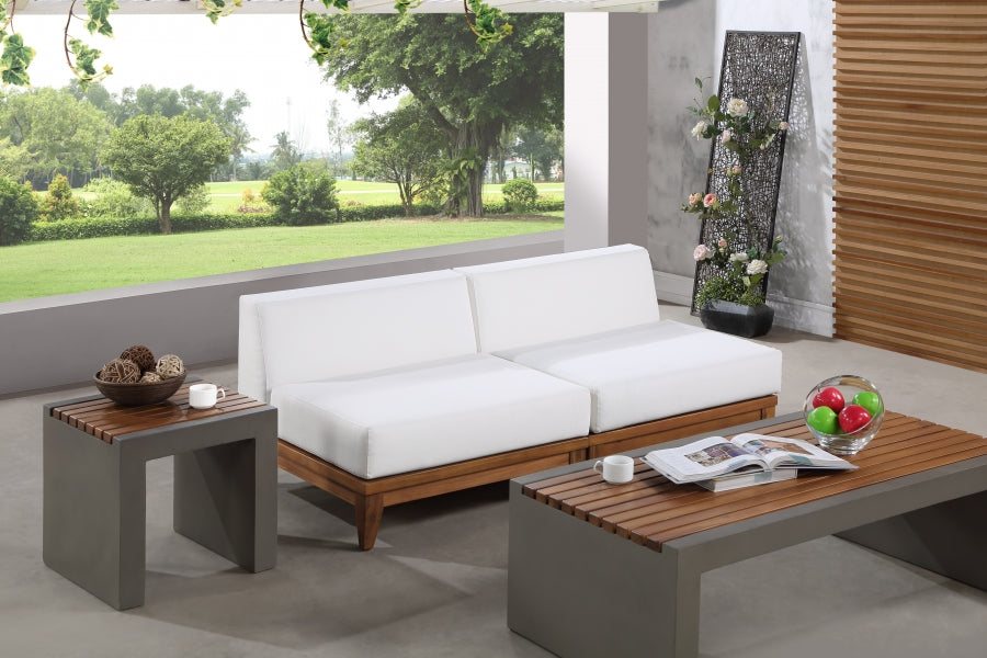 Chaise longue en tissu Orian Teddy