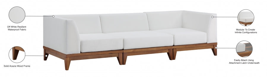 Chaise longue en tissu Orian Teddy