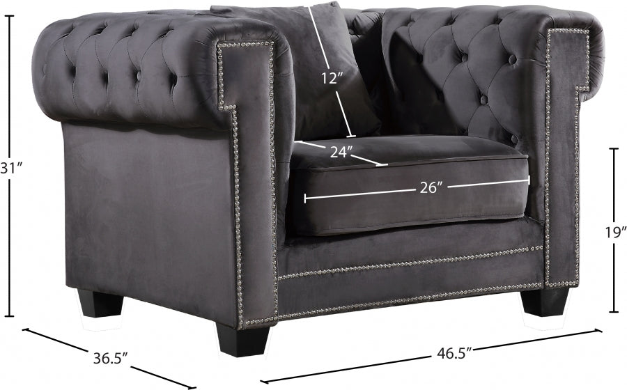 Fauteuil d'appoint rembourré en chenille Vivi