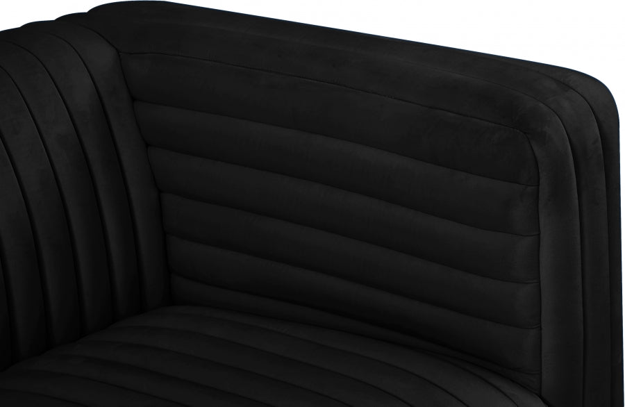 Fauteuil d'appoint rembourré en chenille Vivi