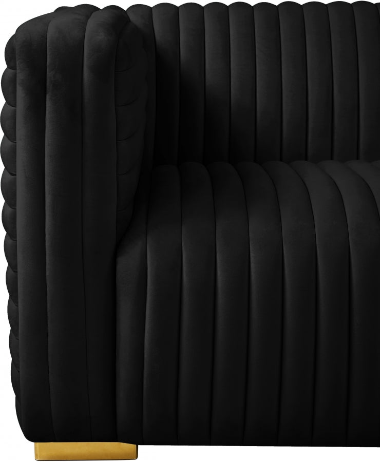 Fauteuil d'appoint rembourré en chenille Vivi