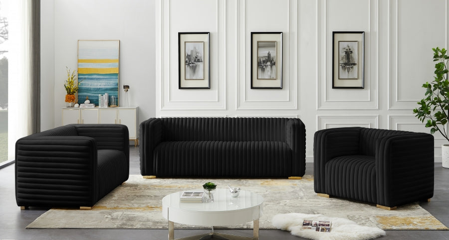 Fauteuil d'appoint rembourré en chenille Vivi