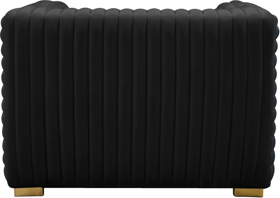 Fauteuil d'appoint rembourré en chenille Vivi