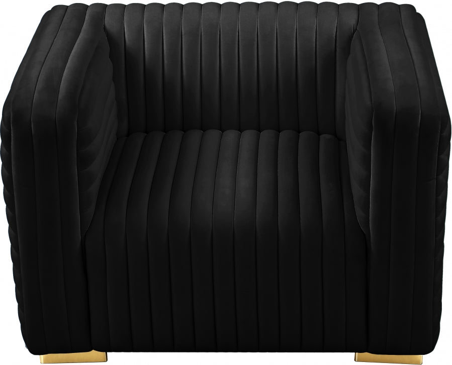 Fauteuil d'appoint rembourré en chenille Vivi