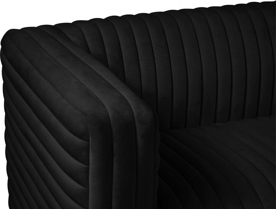 Fauteuil d'appoint rembourré en chenille Vivi