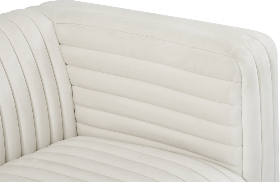 Fauteuil d'appoint rembourré en chenille Vivi