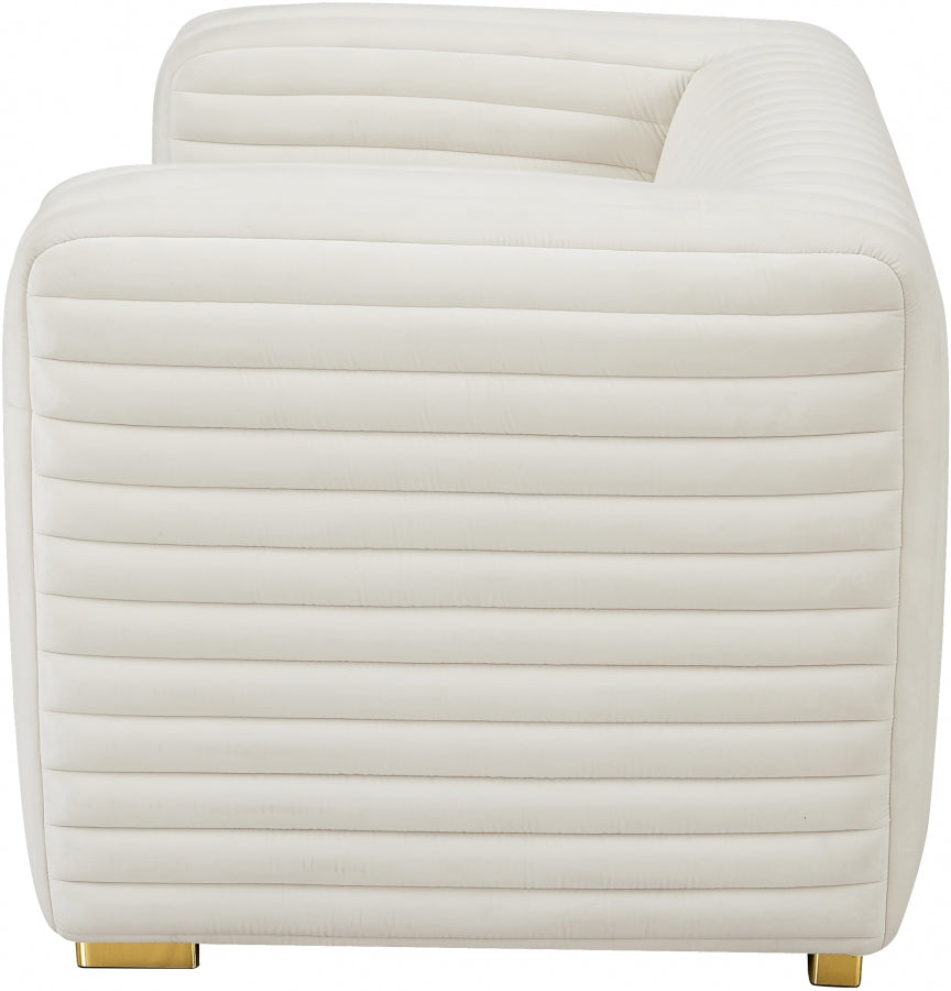 Fauteuil d'appoint rembourré en chenille Vivi