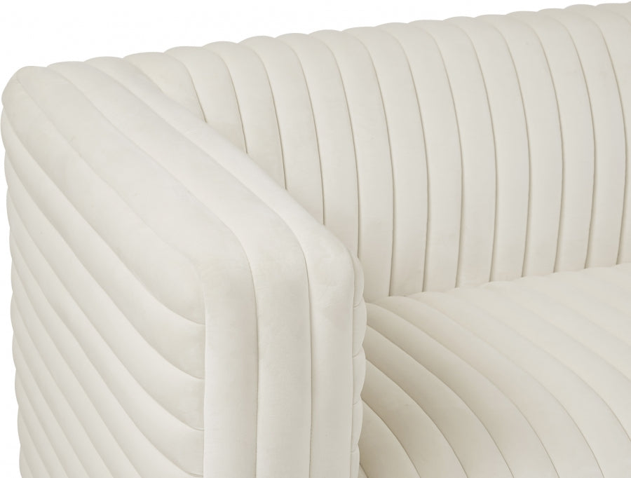 Fauteuil d'appoint rembourré en chenille Vivi