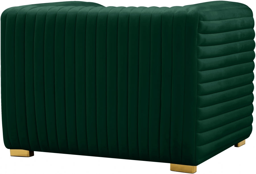 Fauteuil d'appoint rembourré en chenille Vivi