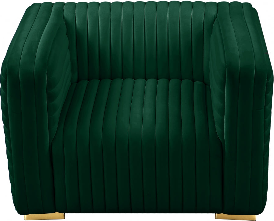 Fauteuil d'appoint rembourré en chenille Vivi