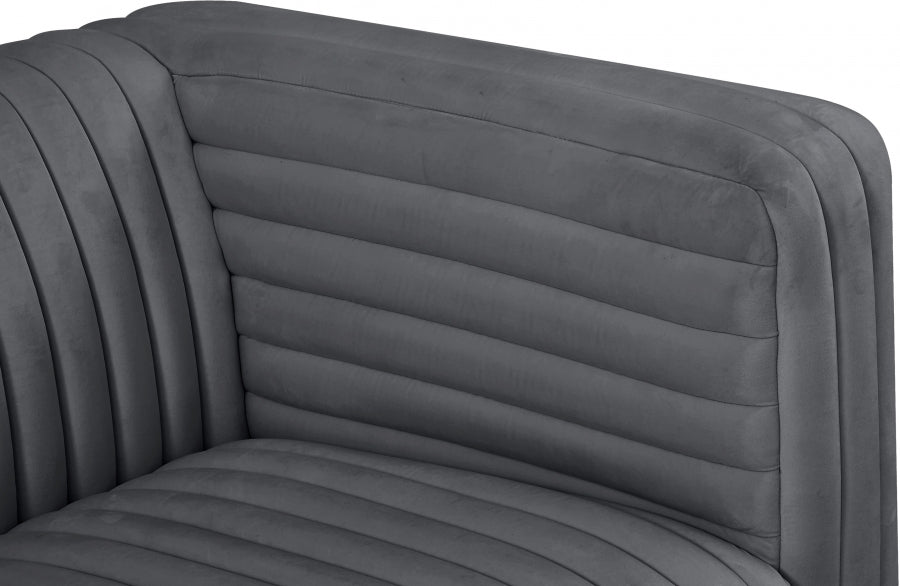 Fauteuil d'appoint rembourré en chenille Vivi