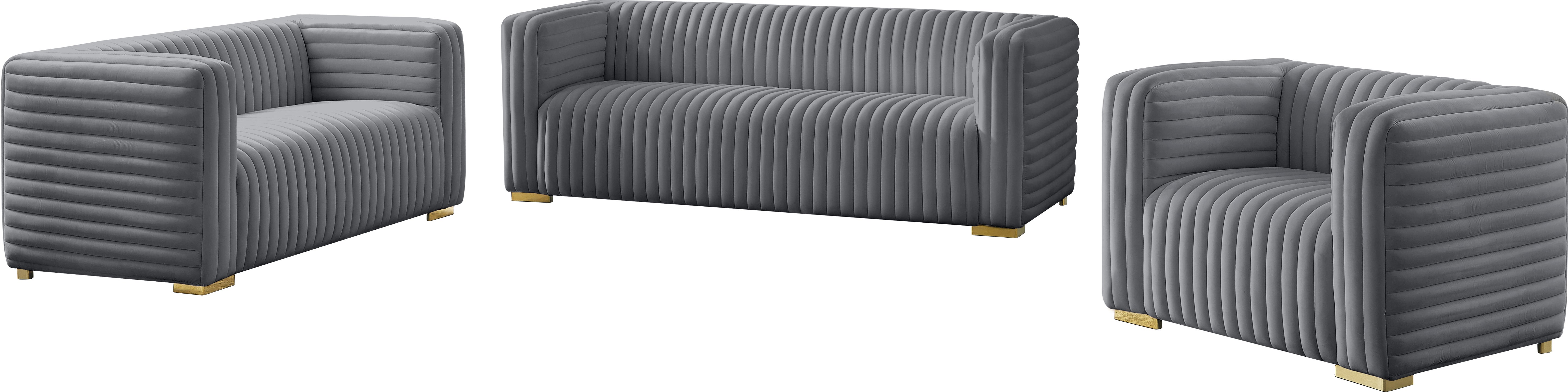 Fauteuil d'appoint rembourré en chenille Vivi
