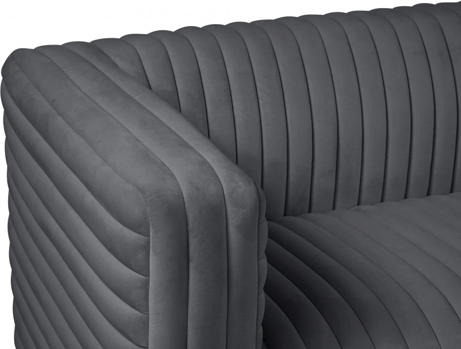 Fauteuil d'appoint rembourré en chenille Vivi