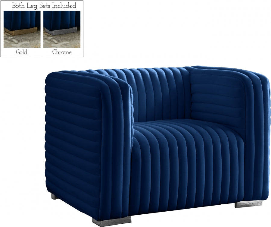 Fauteuil d'appoint rembourré en chenille Vivi