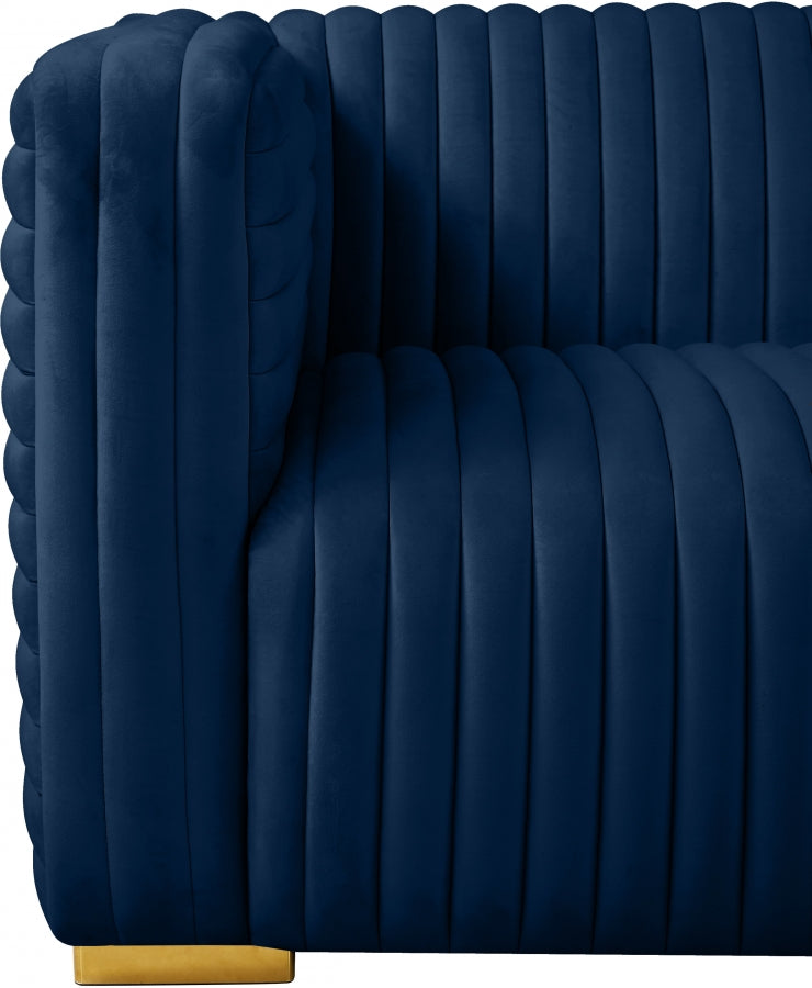 Fauteuil d'appoint rembourré en chenille Vivi