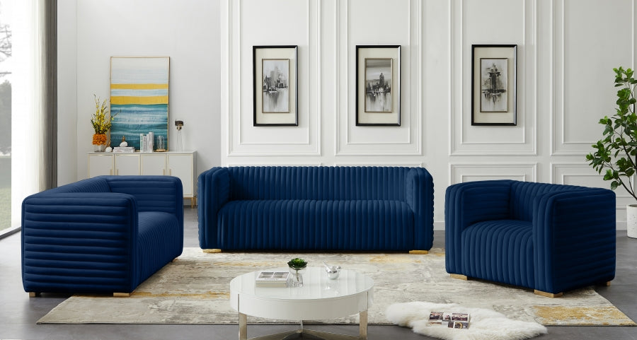 Fauteuil d'appoint rembourré en chenille Vivi