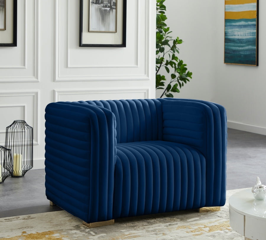 Fauteuil d'appoint rembourré en chenille Vivi