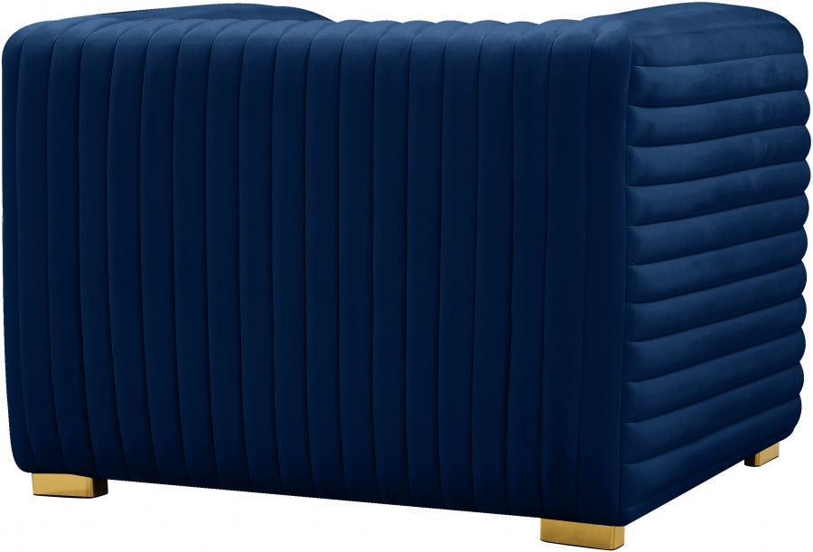 Fauteuil d'appoint rembourré en chenille Vivi