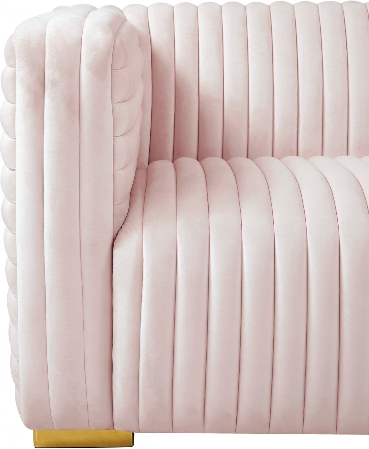 Fauteuil d'appoint rembourré en chenille Vivi