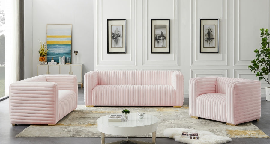 Fauteuil d'appoint rembourré en chenille Vivi