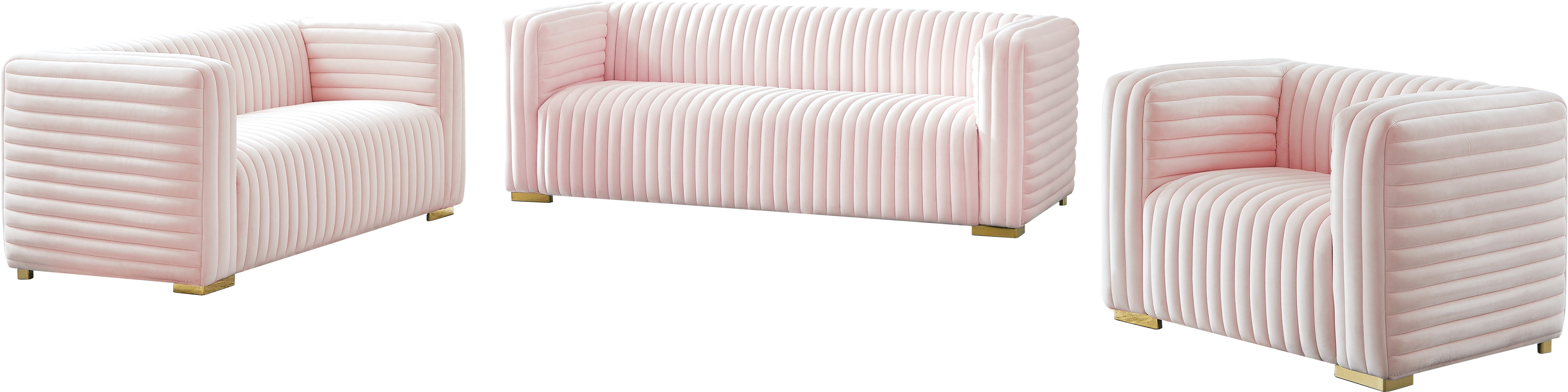 Fauteuil d'appoint rembourré en chenille Vivi