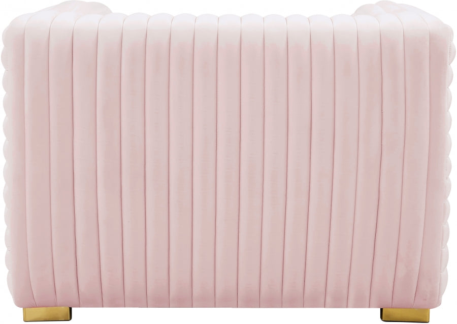 Fauteuil d'appoint rembourré en chenille Vivi