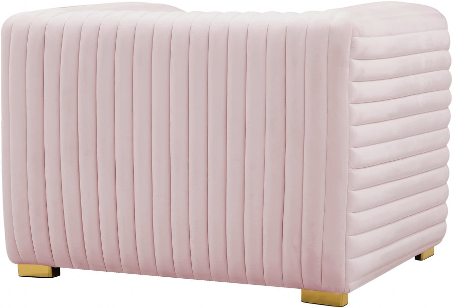 Fauteuil d'appoint rembourré en chenille Vivi