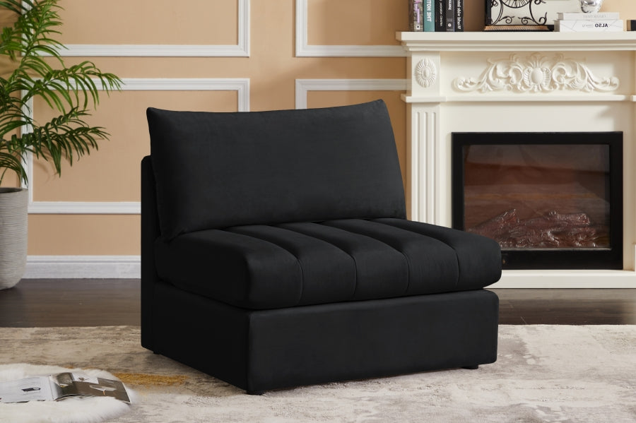 Jacob Velvet Upholstered Armless Modular Chair