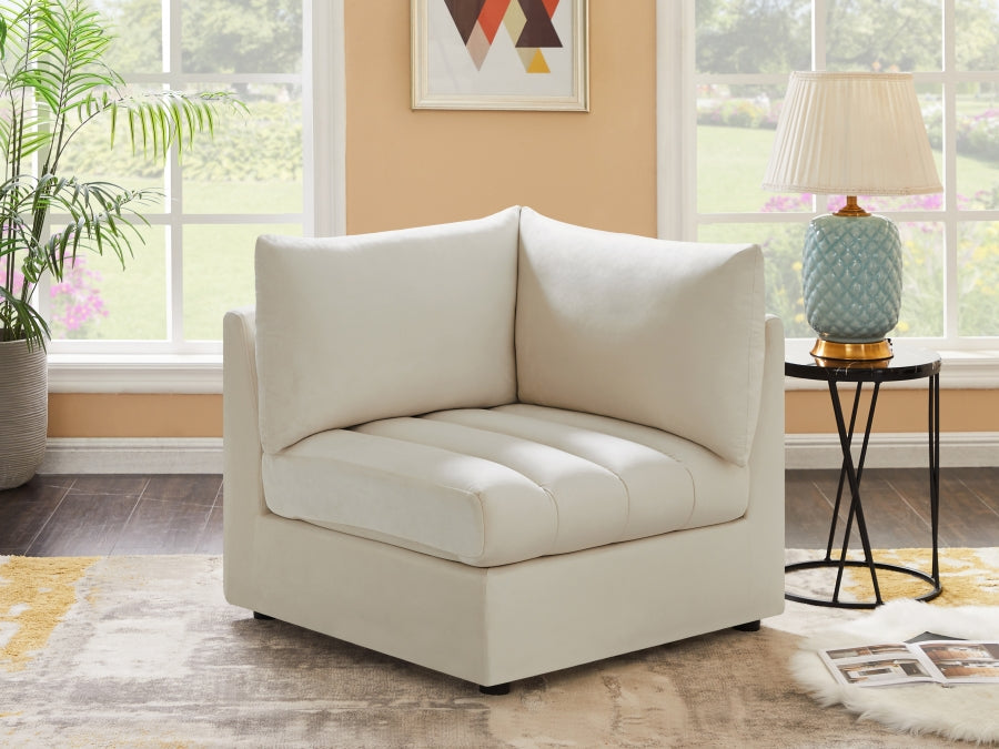 Jacob Velvet Upholstered Corner Modular Chair