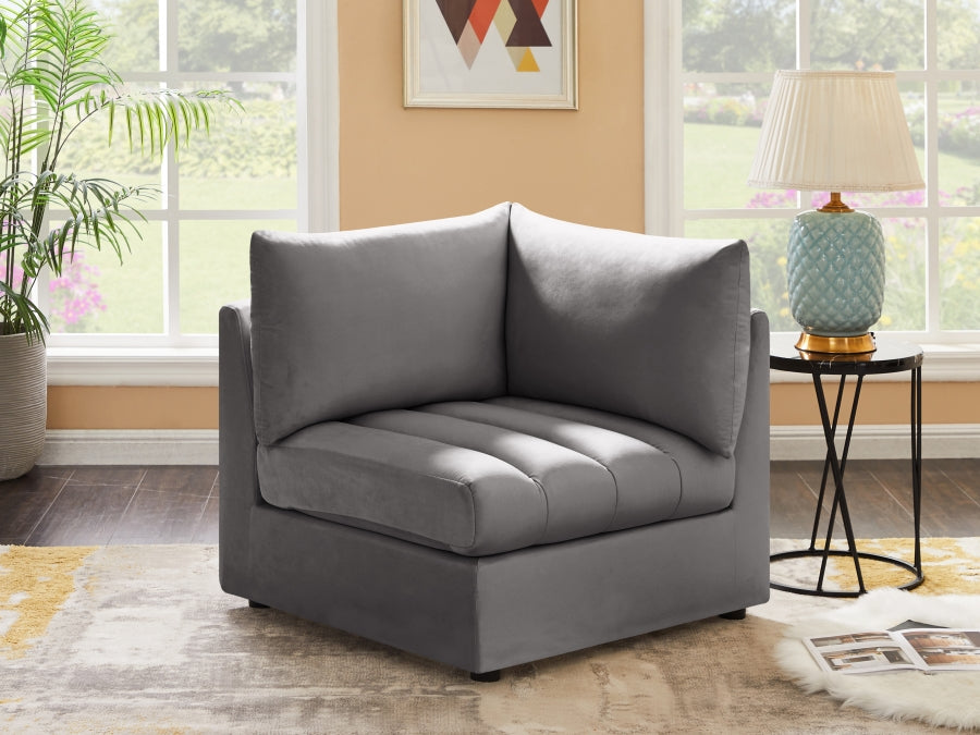 Jacob Velvet Upholstered Corner Modular Chair