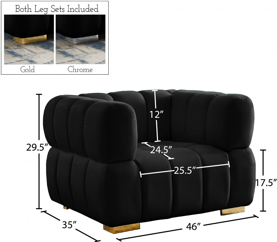 Gwen Velvet Upholstered Chair