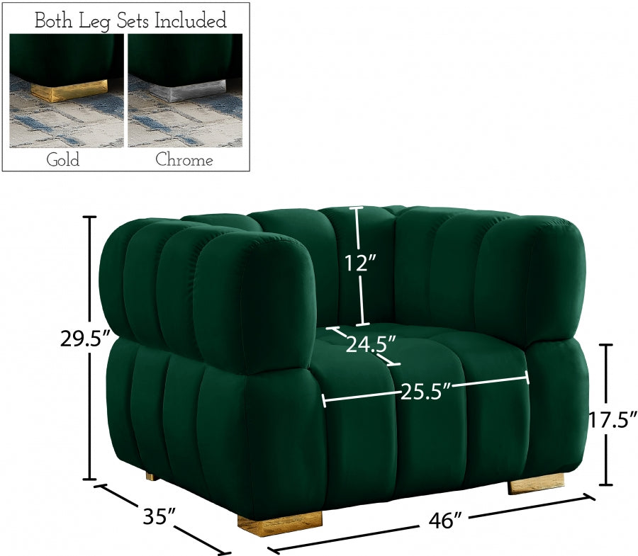 Gwen Velvet Upholstered Chair