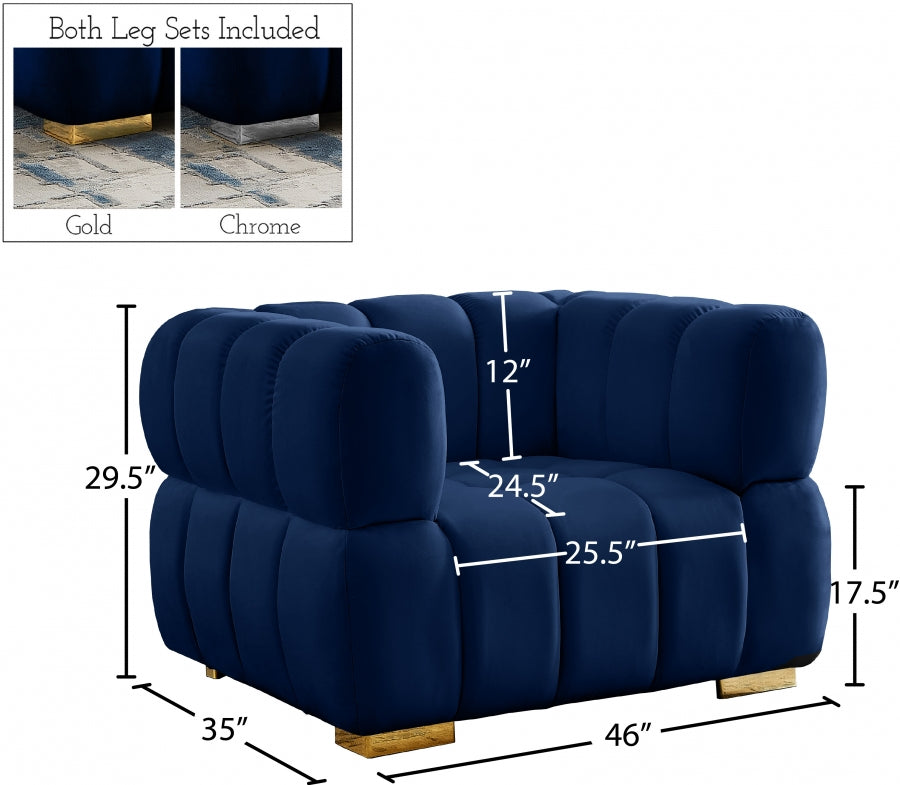 Gwen Velvet Upholstered Chair