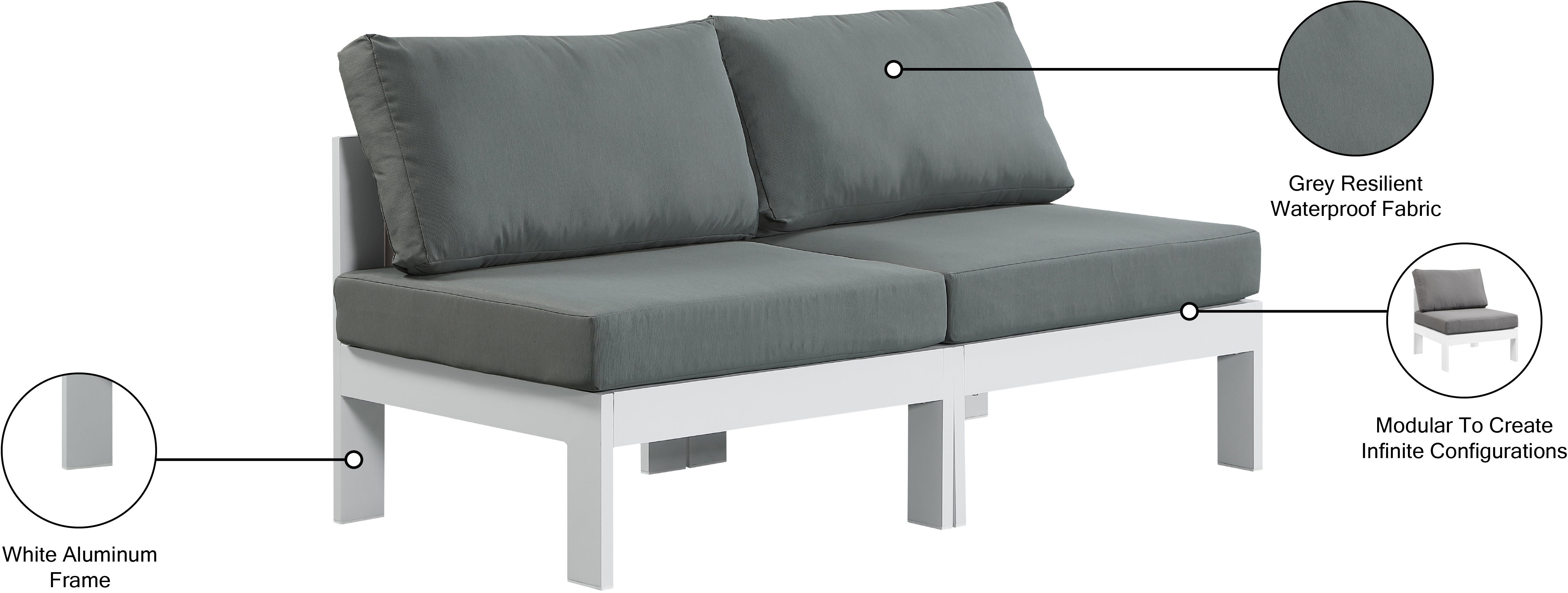Chaise longue en tissu Orian Teddy