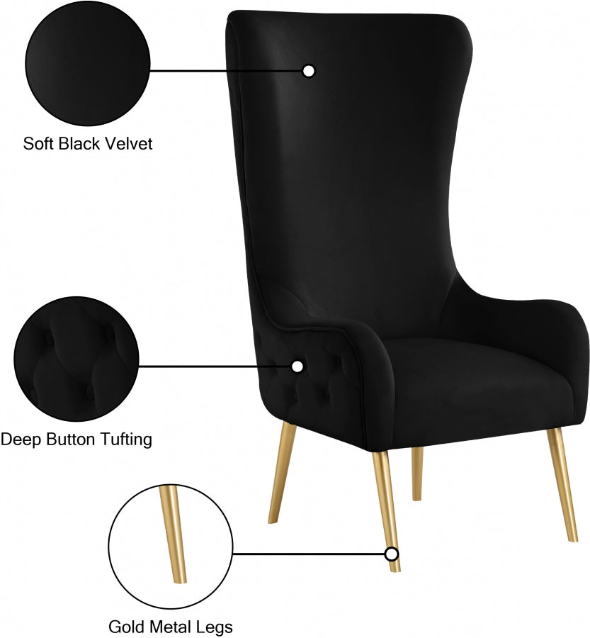 Fauteuil d'appoint rembourré en chenille Vivi