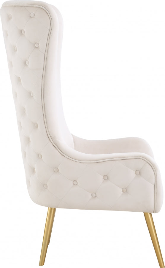 Fauteuil d'appoint rembourré en chenille Vivi
