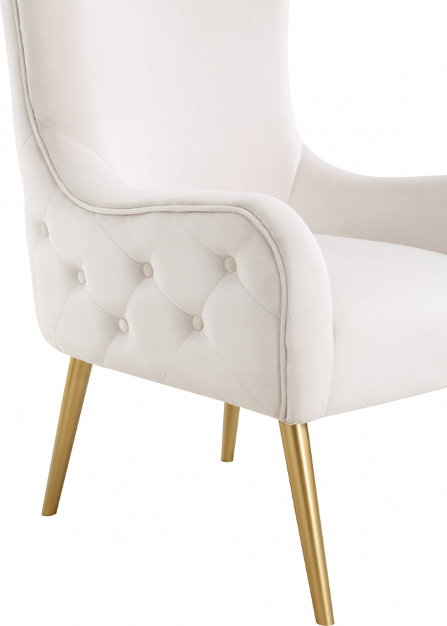 Fauteuil d'appoint rembourré en chenille Vivi