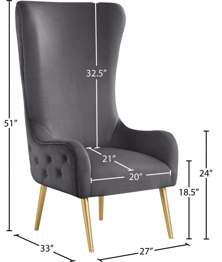 Fauteuil d'appoint rembourré en chenille Vivi