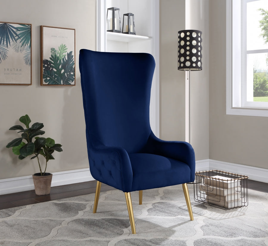 Fauteuil d'appoint rembourré en chenille Vivi