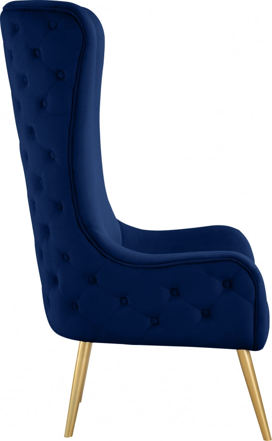Fauteuil d'appoint rembourré en chenille Vivi