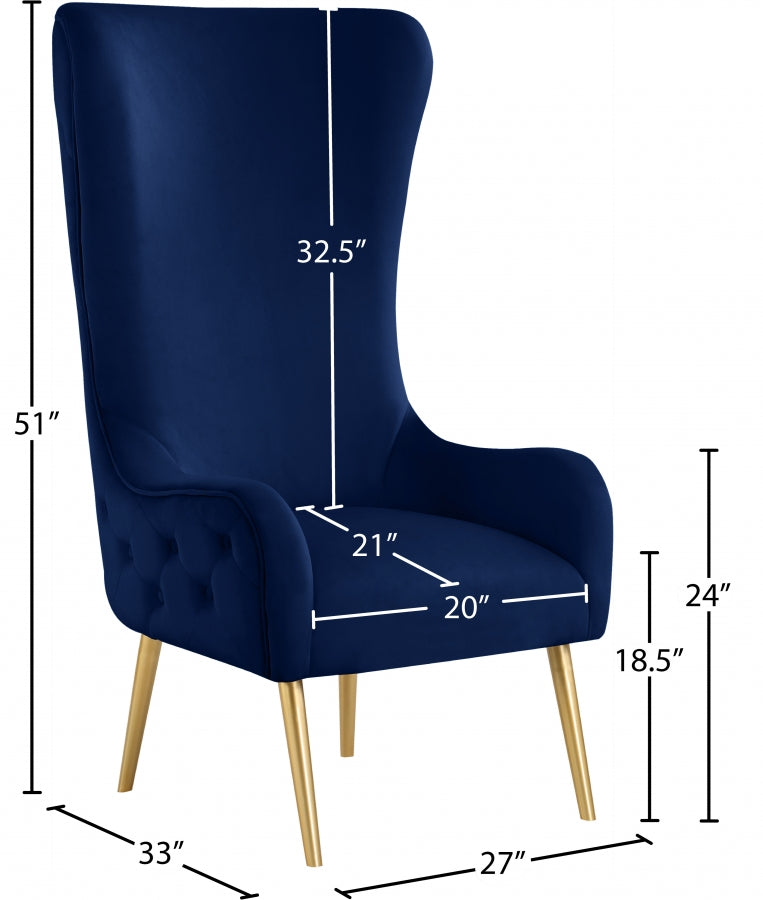 Fauteuil d'appoint rembourré en chenille Vivi