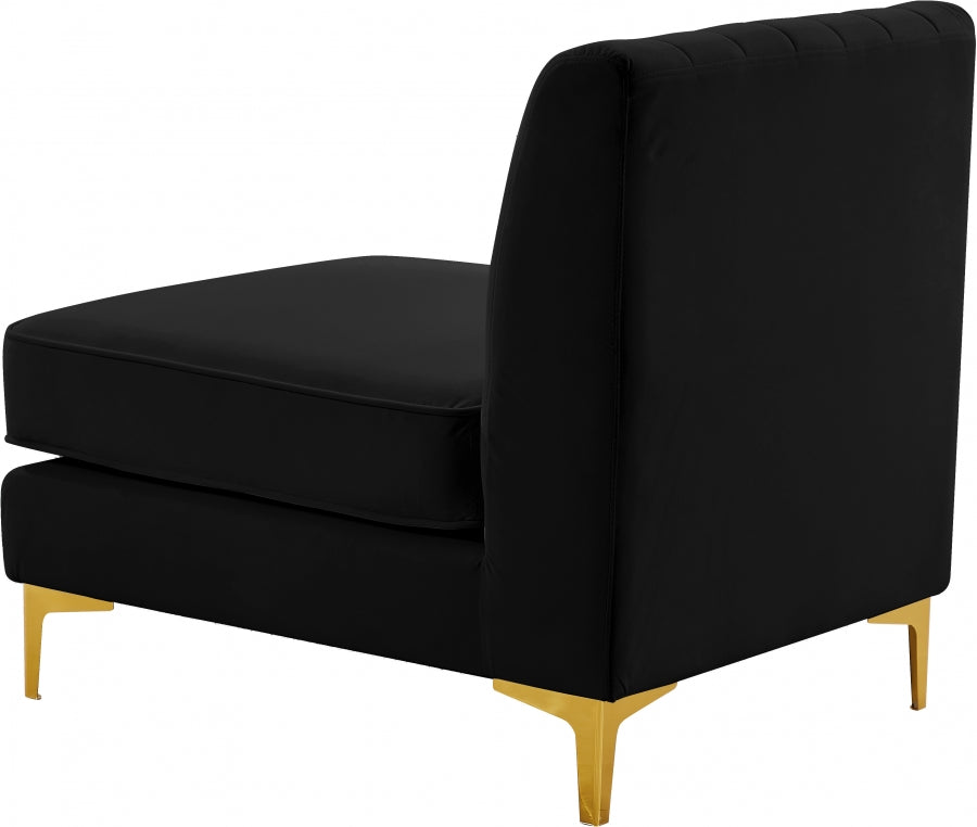 Fauteuil d'appoint rembourré en chenille Vivi
