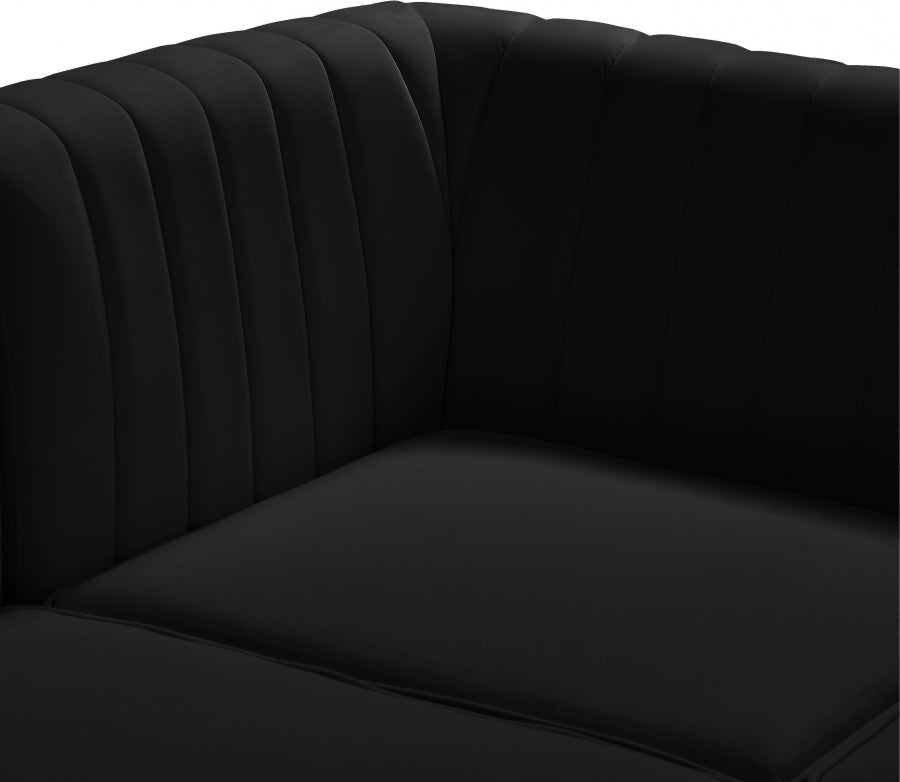 Fauteuil d'appoint rembourré en chenille Vivi