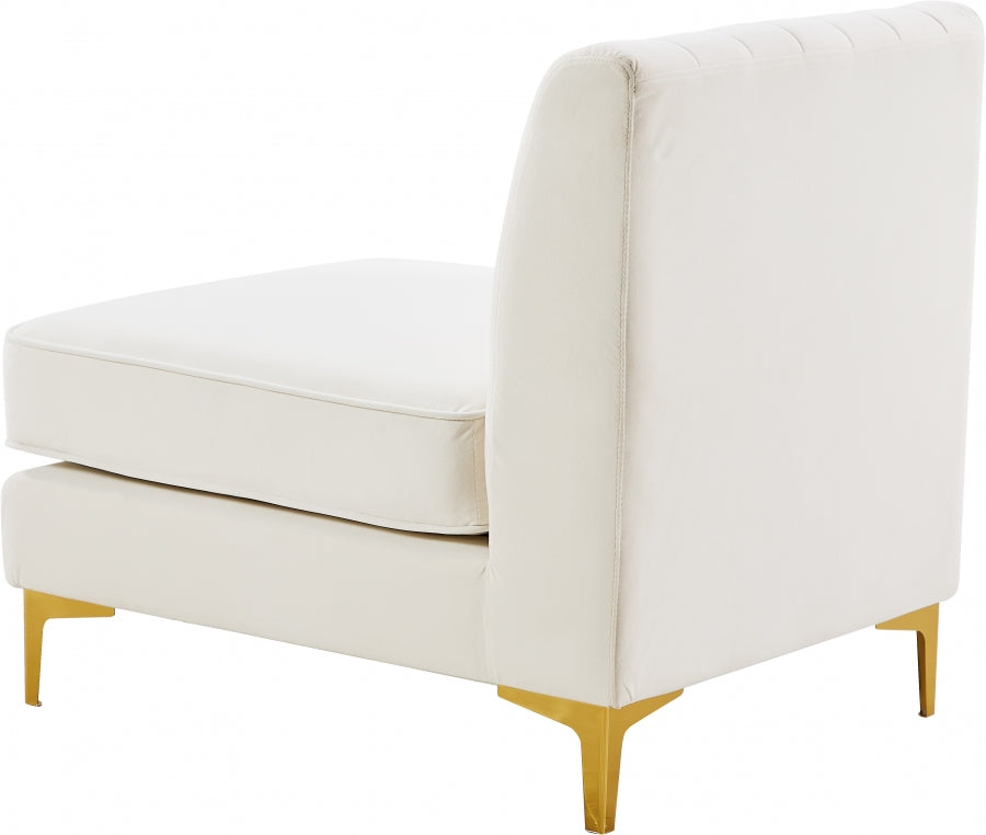 Fauteuil d'appoint rembourré en chenille Vivi