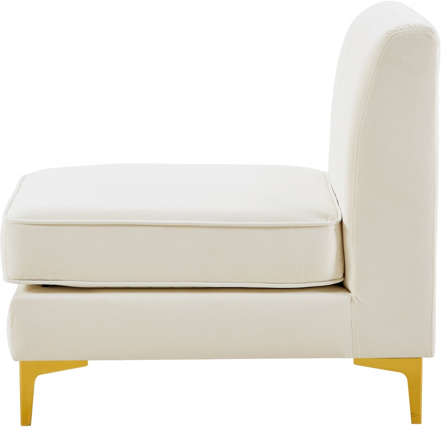 Fauteuil d'appoint rembourré en chenille Vivi