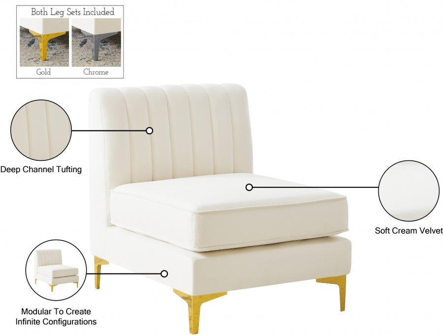 Fauteuil d'appoint rembourré en chenille Vivi