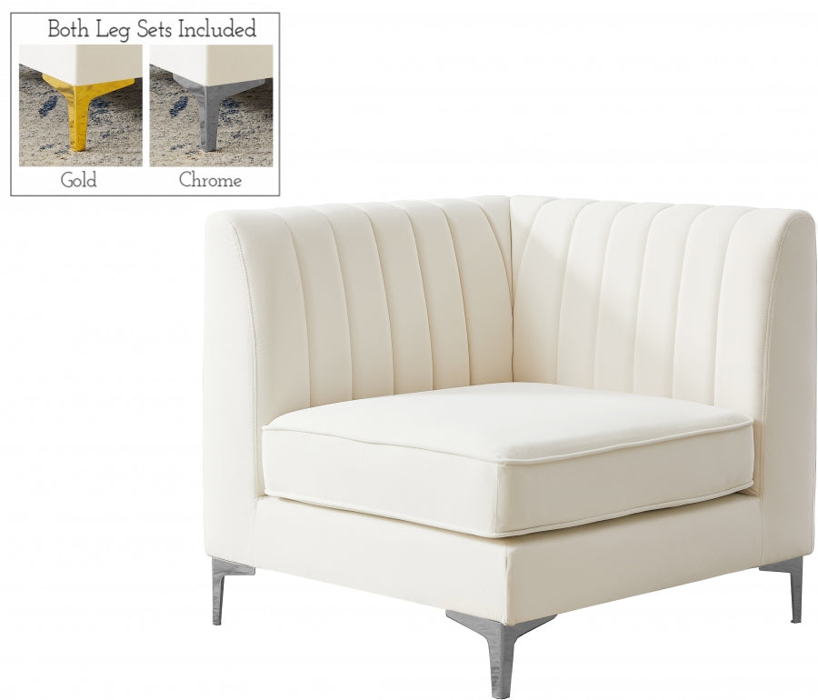 Fauteuil d'appoint rembourré en chenille Vivi